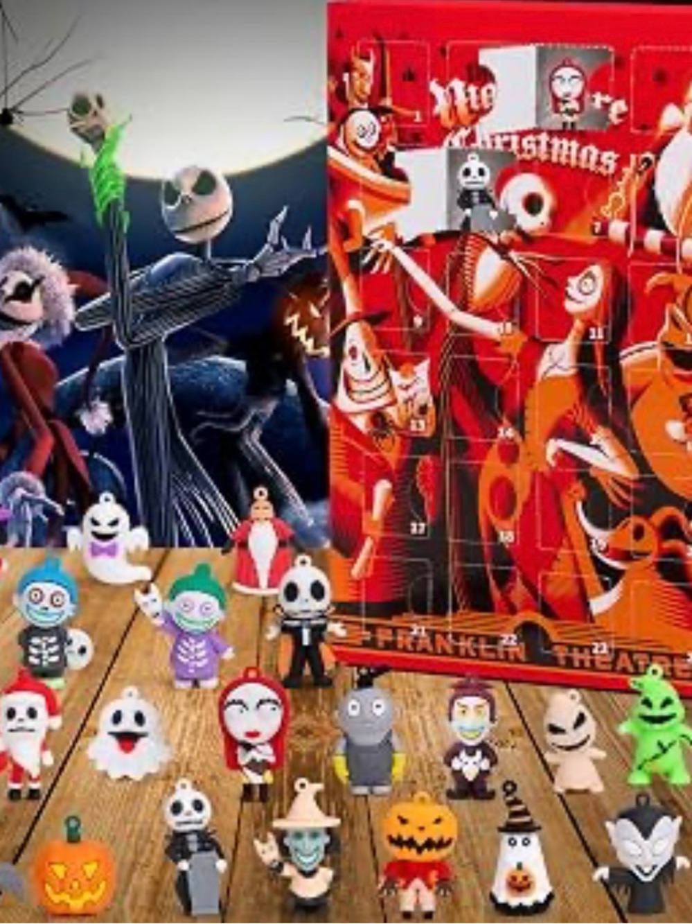 The nightmare before ChristmasAdvent Calendar 2024 complete with Figurines
